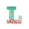 Djeco Lettre décorative en bois Paon : L