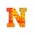 Djeco Lettre décorative en bois Paon : N