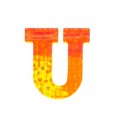 Djeco Lettre décorative en bois Paon : U