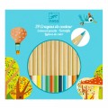 Djeco Crayons de couleur : 24 crayons