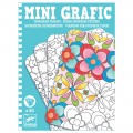 Djeco Mini Grafic : Coloriages floraux