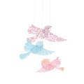 Djeco Mobiles en papier : Oiseaux à paillettes