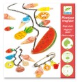 Djeco Set créatif bijoux en plastique magique : Gourmandises acidulées