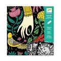 Djeco Coloriage velours : Fabuleuse contrée