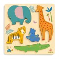 Djeco Encastrement 5 pièces en bois : Woodyjungle