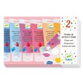 Djeco Set de 6 tubes de peinture à doigts : Sweet