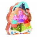 Djeco Puzzle silhouette - 24 pièces - Les trois petits cochons