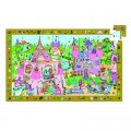 Djeco Puzzle 54 pièces - Poster et jeu d'observation : Princesse