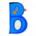 Djeco Lettre animaux en bois : B