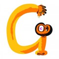 Djeco Lettre animaux en bois : G