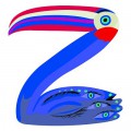 Djeco Lettre animaux en bois : Z