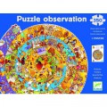Djeco Puzzle 350 pièces rond - Puzzle observation : Histoire