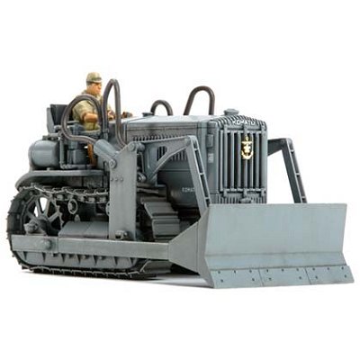 maquette bulldozer komatsu g40â avec figurine