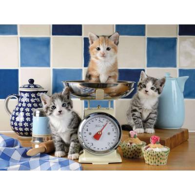 Puzzle 1500 piÃ¨ces : Chatons dans la cuisine
