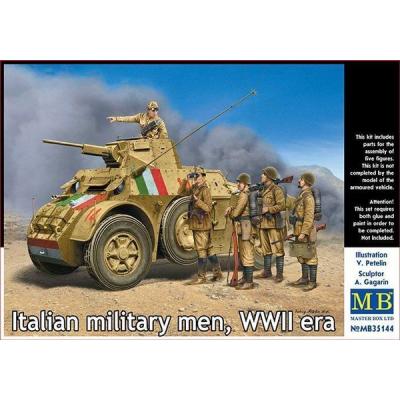 italian military men,wwii era - 1:35e - master box ltd.