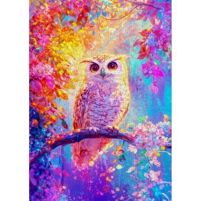 Puzzle 1000 piÃ¨ces : Hibou fleuri
