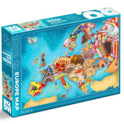 Puzzle 1000 pièces : Carte d'Europe Puzzle 1000 pièces : Carte d'Europe