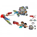 Silverlit Pistolet Sky Challenger Attack : Super Pack Avion 2 Fléchettes + Blaster