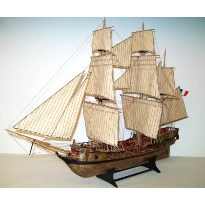 Maquette en bois -  Corsaire FranÃ§ais Le Tonnant