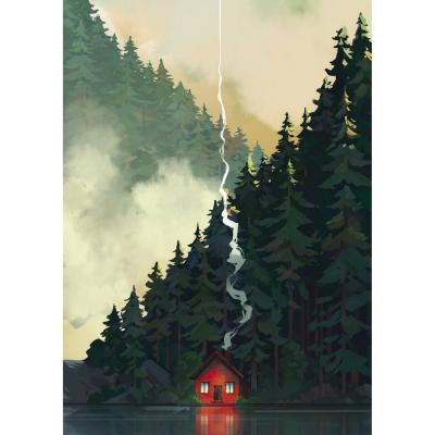 Puzzle 1000 pièces : UNIVERSE - Petite maison rouge Puzzle 1000 pièces : UNIVERSE - Petite maison rouge