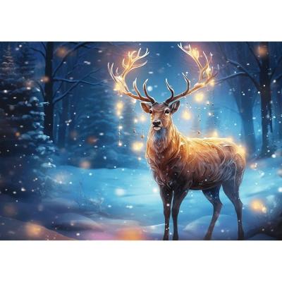 Puzzle 1000 piÃ¨ces NOÃL : Cerf de NoÃ«l