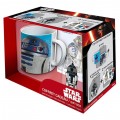 ABY Style Coffret cadeau Star Wars : Mug, porte-clés et stickers : R2-D2