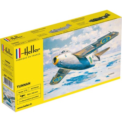 Heller Maquette Avion : Saab Tunnan J29