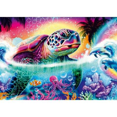Puzzle 1000 piÃ¨ces : Tortue nÃ©on