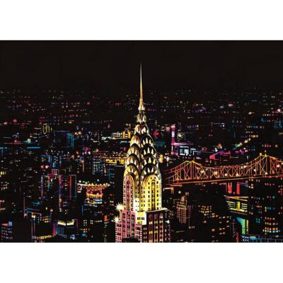 Peinture à gratter : New York