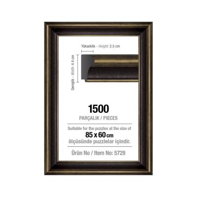 Cadre pour puzzle de 1500 pièces - 43 mm : Noir Cadre pour puzzle de 1500 pièces - 43 mm : Noir