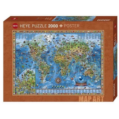 puzzle 2000 piã¨ces : amazing world