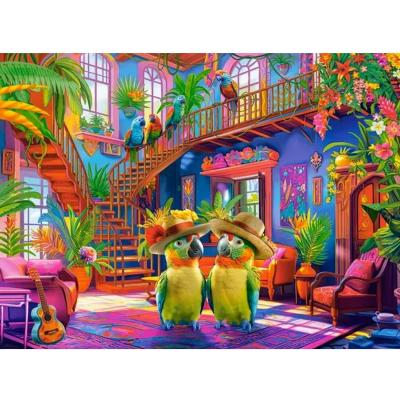 Puzzle 200 piÃ¨ces : premium Perroquets au Paradis