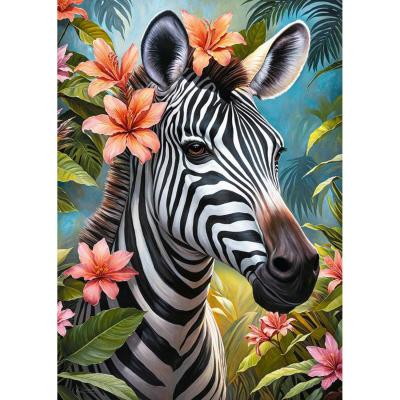 Puzzle 1000 piÃ¨ces : dame zÃ¨bre