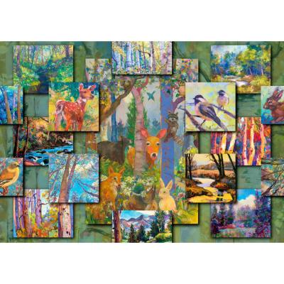 Puzzle 1000 piÃ¨ces : Collage de forÃªt