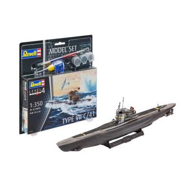 Revell Maquette Sous-Marin : Model Set : German Submarine Type Vii C/41