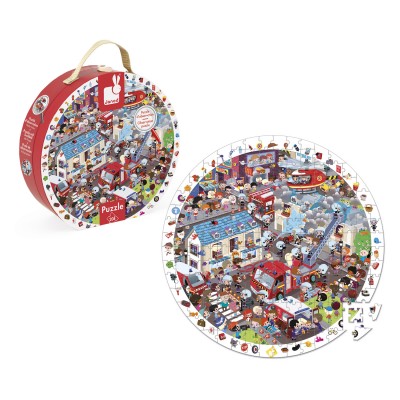 Puzzle d'observation rond 208 piÃ¨ces : Pompiers de l'extrÃªme