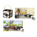 Janod Puzzle 24 et 36 pièces : Lovely puzzle La voiture de police de Brice