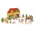 Janod Story Box Ferme : 23 pièces en bois