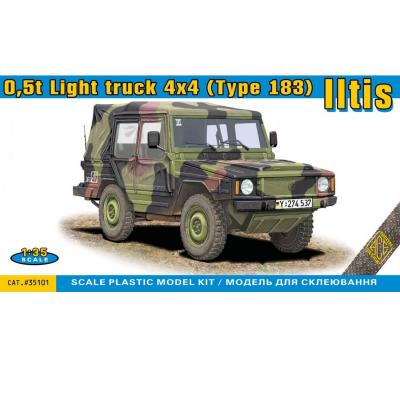 Maquette voiture militaire : Iltis 4x4 0.5t (type 183) Maquette voiture militaire : Iltis 4x4 0.5t (type 183)