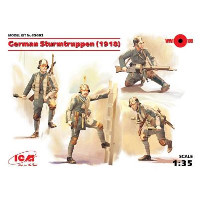 Icm Figurines : Troupes De Combat Allemandes 1918
