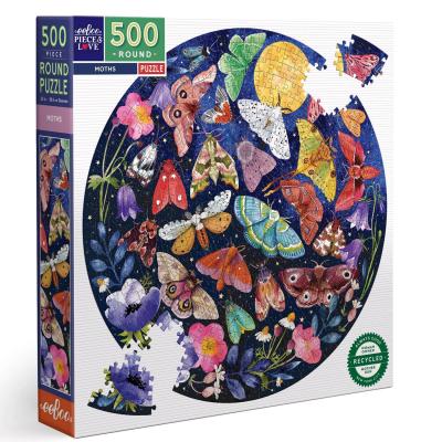 Puzzle rond 500 piÃ¨ces : Papillons de nuit