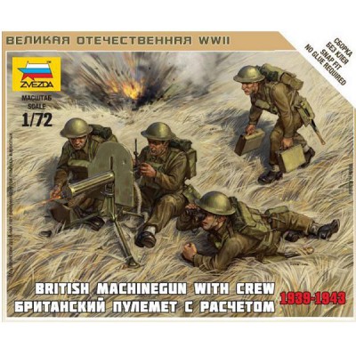 figurines 2ã¨me guerre mondiale : mitrailleurs britanniques 1939-1943