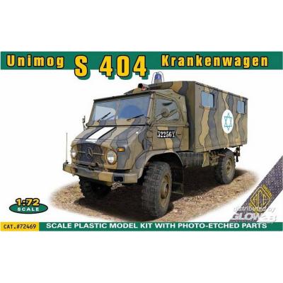 Maquette camion militaire : Unimog S 404 Krankenwagen Maquette camion militaire : Unimog S 404 Krankenwagen