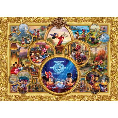 Puzzle 2000 piÃ¨ces : Thomas Kinkade : Mickey et Minnie, Collage de rÃªve, Disney