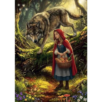 Puzzle 500 piÃ¨ces : Le Petit Chaperon rouge et le loup