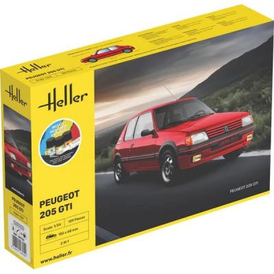 Heller Maquette Starter Kit : Maquette Voiture : Peugeot 205 Gti - 1/24