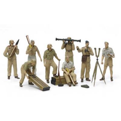 Figurines militaires : Artilleurs Luftwaffe Afrika Kp Figurines militaires : Artilleurs Luftwaffe Afrika Kp