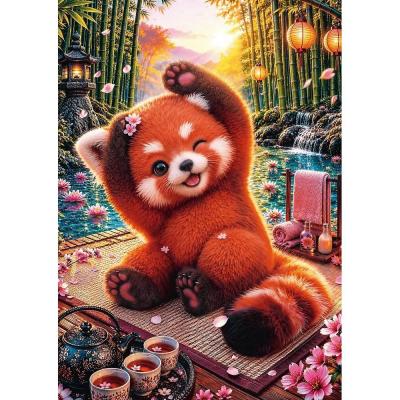 Puzzle 500 piÃ¨ces : Adorable panda roux
