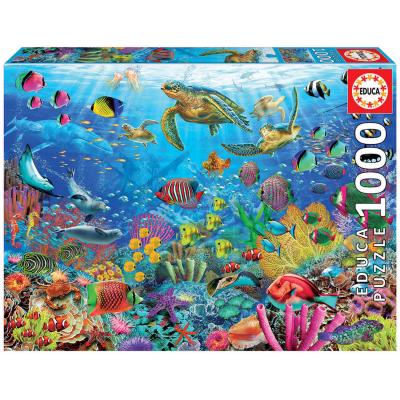 puzzle 1000 piã¨ces : tortues tropicales fantastiques