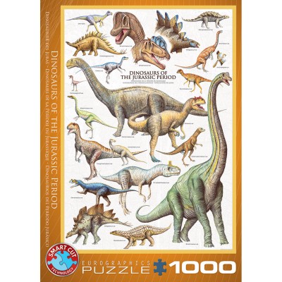 puzzle 1000 piã¨ces : dinosaures de la pã©riode du jurassique